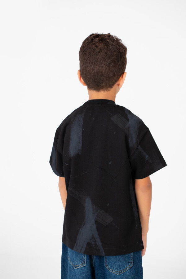 Boy's Modern Colorful Half Sleeve Round Neck T-shirt