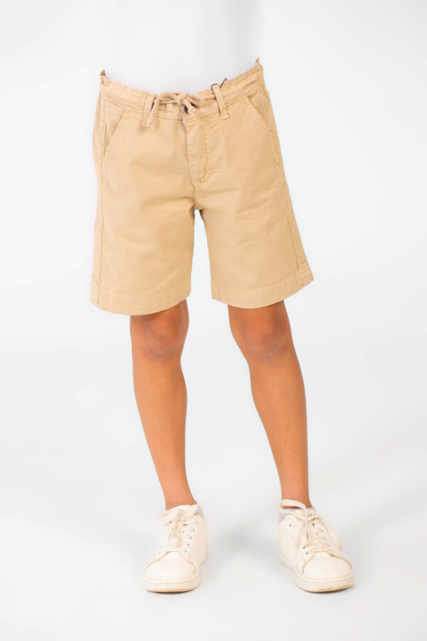 Boy's Basic Gabardine Short Practical For Every Day With Pockets