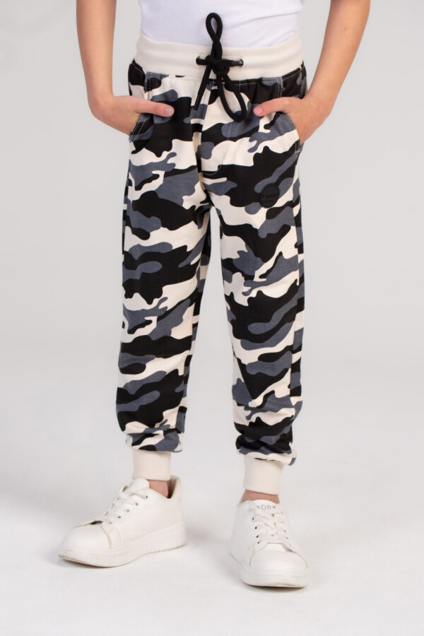 Boy's Slim Fit Army Baggy Sports Soft Melton Camouflage Sweatpants Perfect For Active Kids