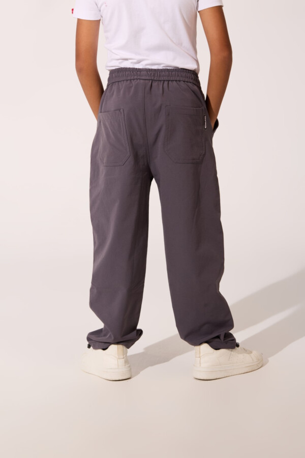 Boy's Oversized Waterproof Soft Pants With Drawstring And Pockets