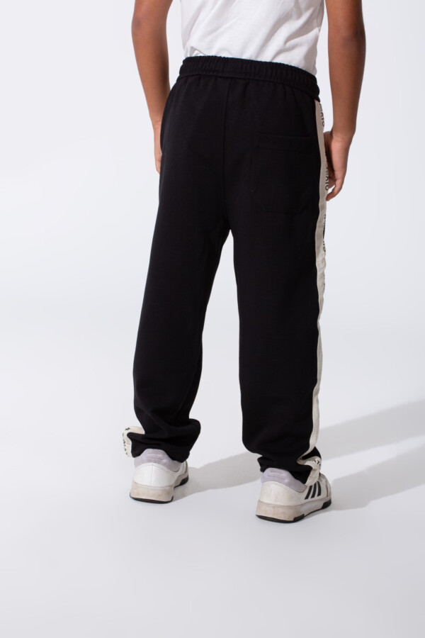 Boy's Oversized Sweatpants With A Tomato Stripe On The Side And Pockets
