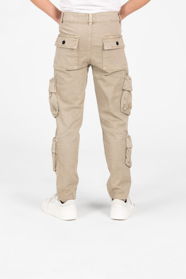 Boy's Gabardine Sherwal Pants With Distinctive Side Pockets