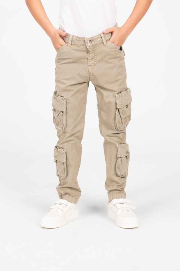 Boy's Gabardine Sherwal Pants With Distinctive Side Pockets