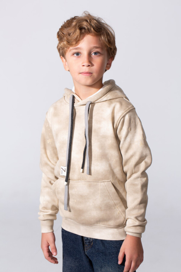 Boy's Tie Dye Slim Fit Hoodie Sweatshirt With A Modern Design And Long Sleeves