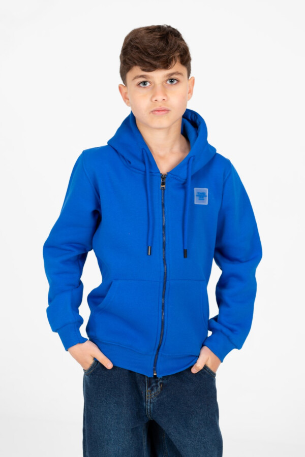 Boy's Tomato Full Zip Hood Sweatshirt