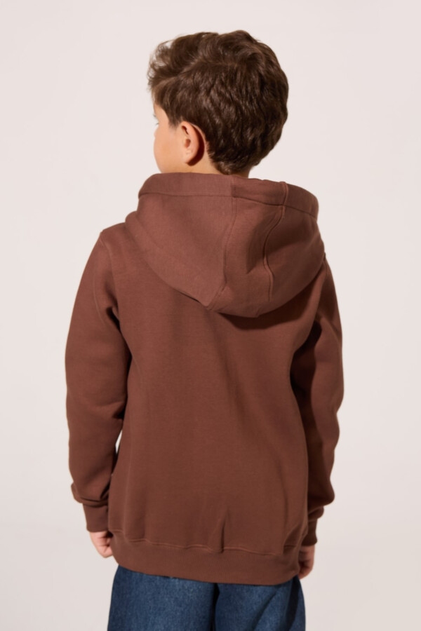 Boy's Tomato Full Zip Front Hooded Sweatshirt