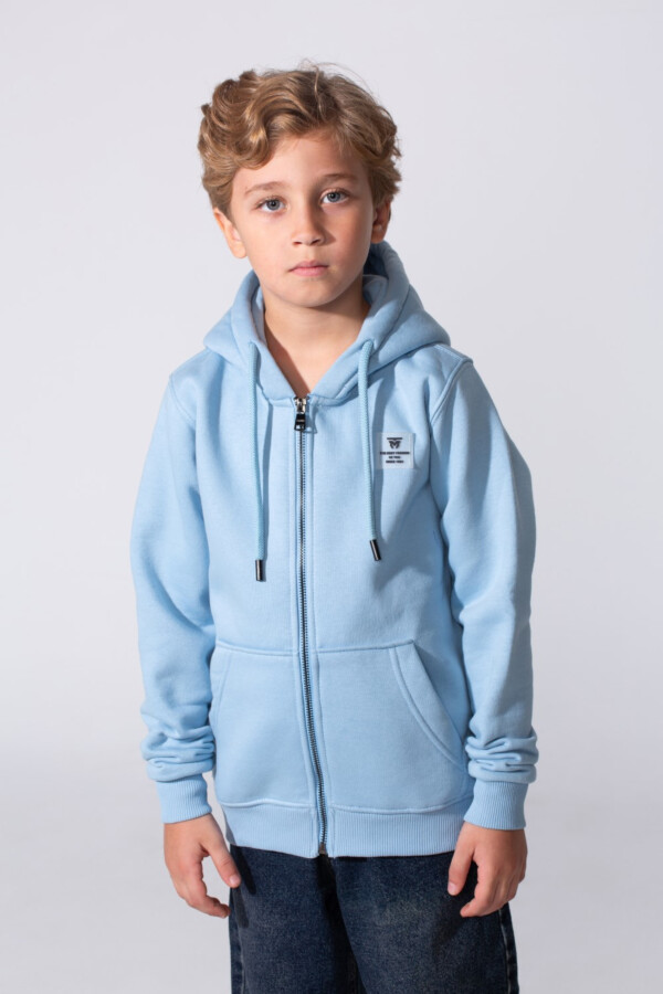 Boy's Tomato Slim Fit Hoodie Sweatshirt With Zipper