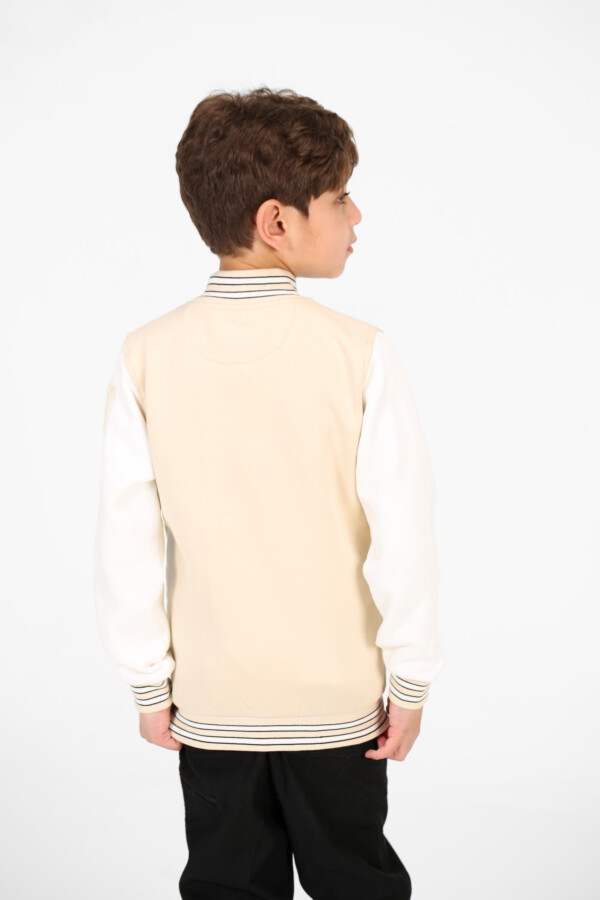 Boy's Long Sleeves Printed Baseball Sweatshirt