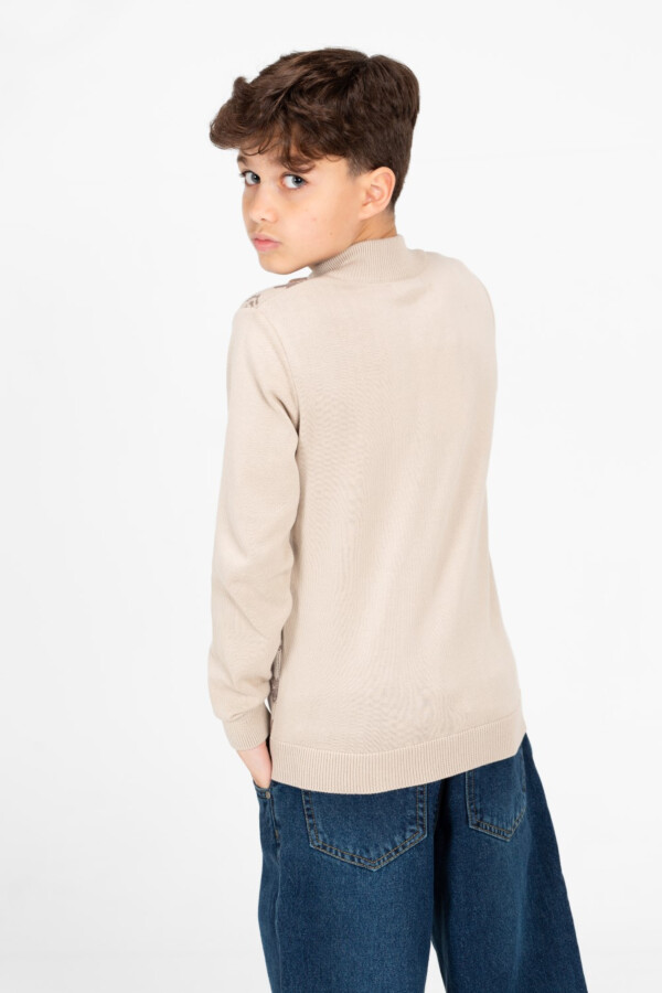 Boy's Jakar Printed Full Zip Long Sleeve Pullover Sweater