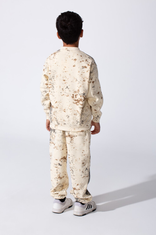 Boy's Tomato Milton Slim Fit Casual Sweatpants And Sweatshirt Outfit