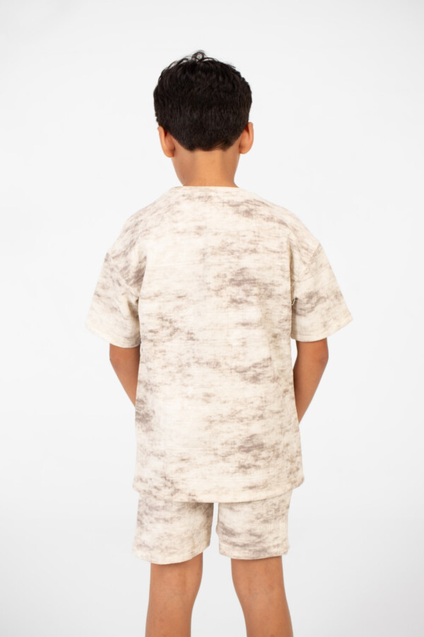 Boy's Oversized Tie Dye Outfit Set Half Sleeve T-Shirt And Short