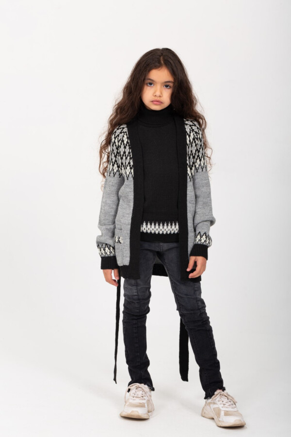 Girl's High Neck With Pockets Casual Outfit With unique Style