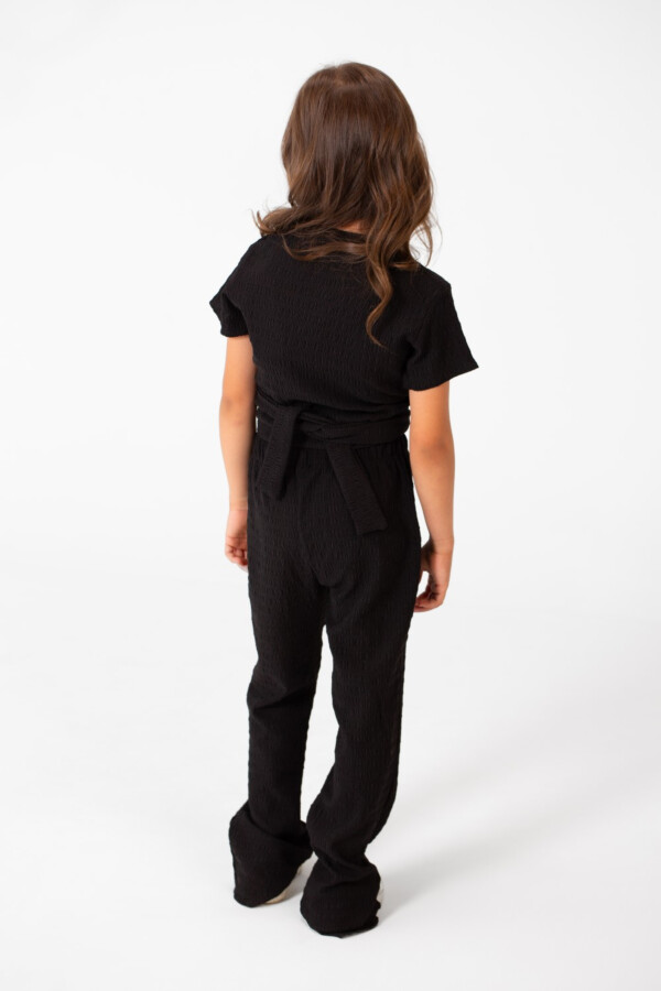 Girl's Summer Plain Linen Modern Outfit With Comfortable Practical Material