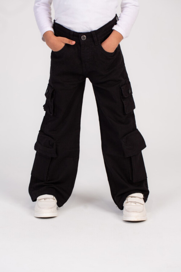 Girl's Wide Leg Style Gabardines Pants With Unique Cut Wide Leg Style For A Fashionable Look