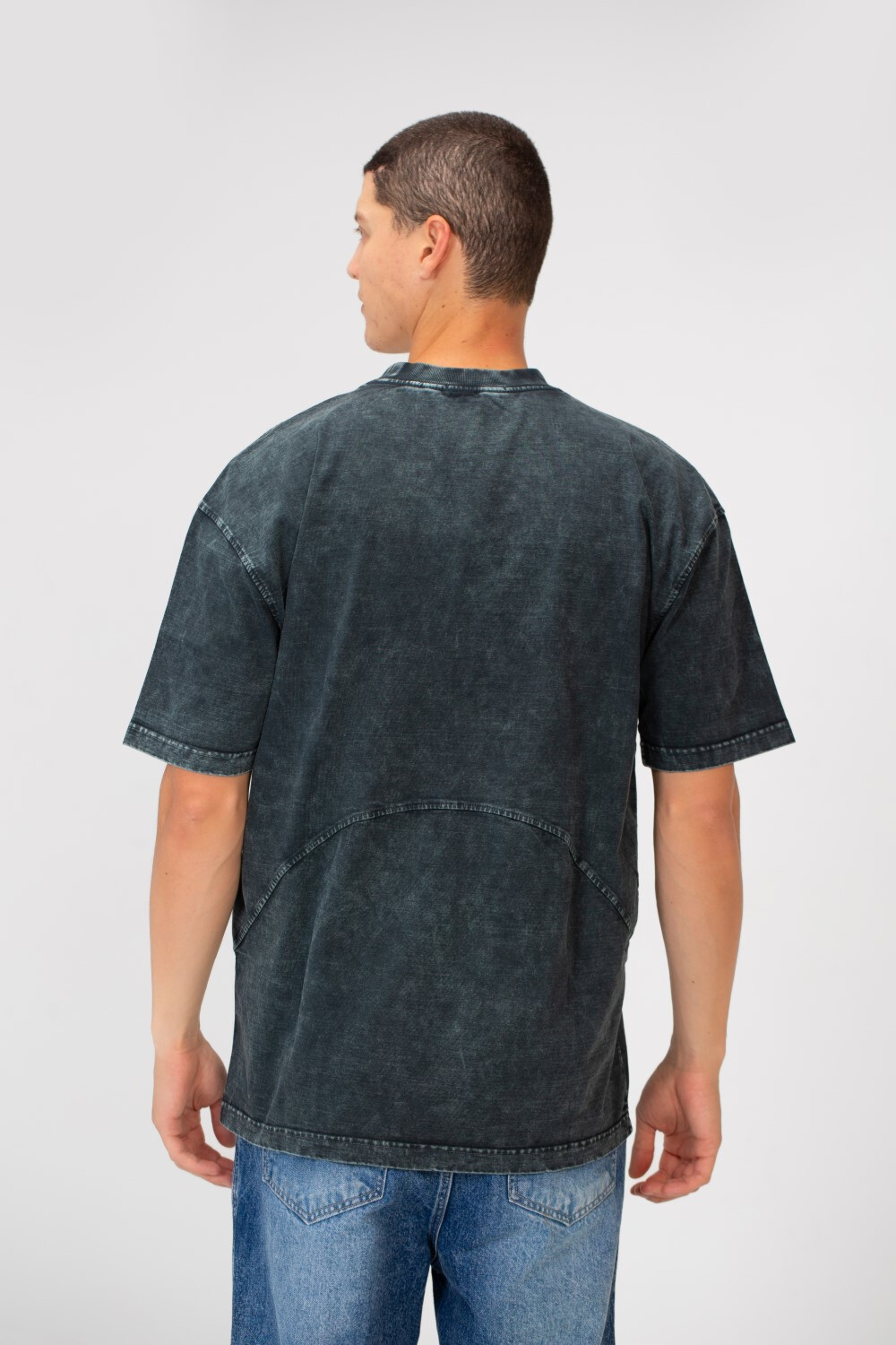 Men's Modern Oversized Short Sleeves Round Neck Basic T-shirt