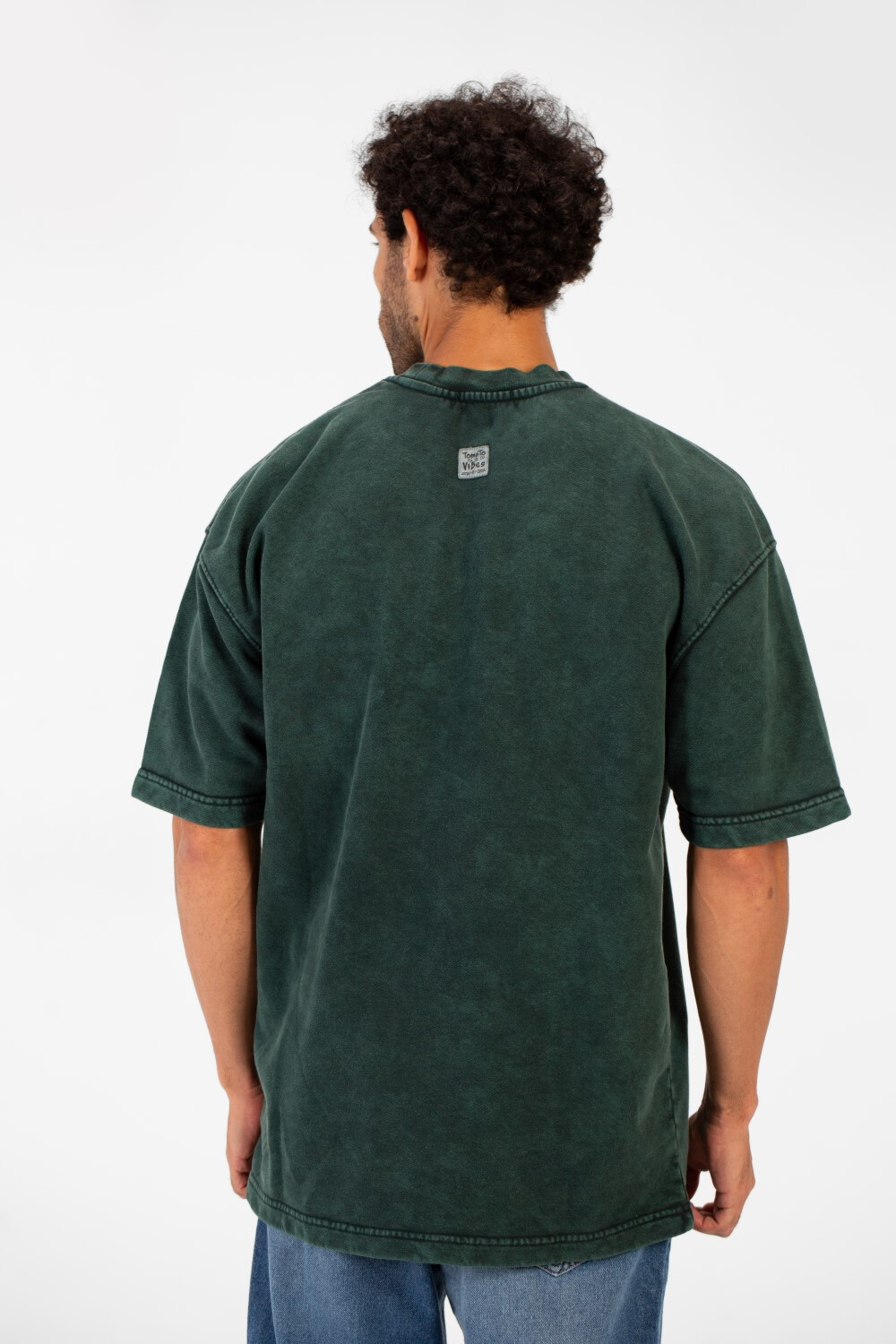 Men's Tomato Washed Short Sleeve Crew Neck T-Shirt With Unique Essential Details