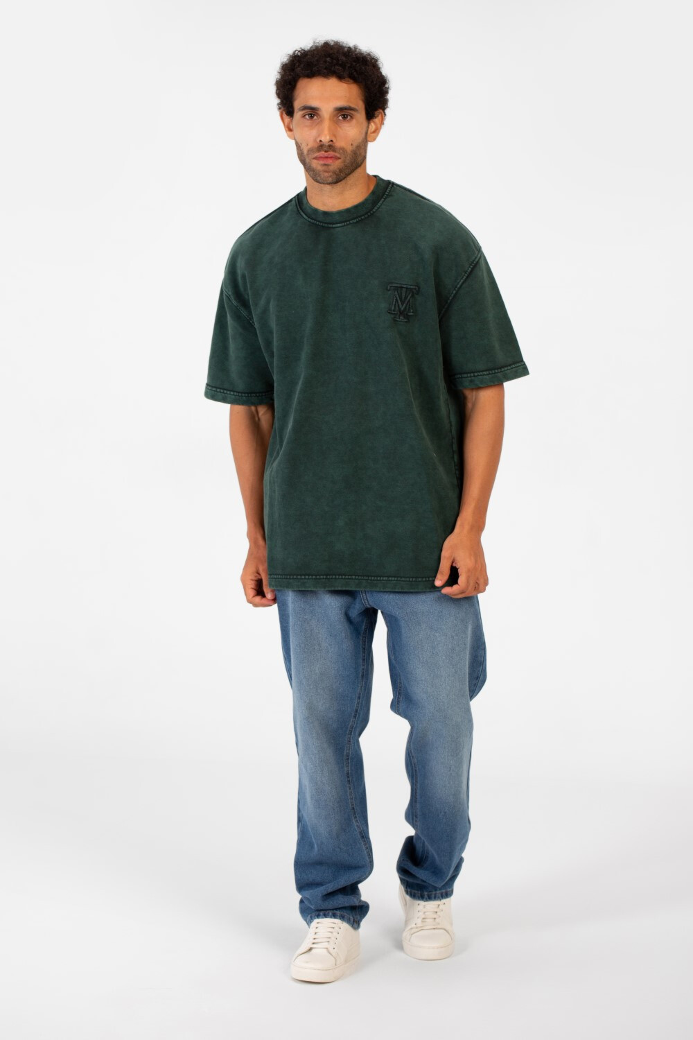 Men's Tomato Washed Short Sleeve Crew Neck T-Shirt With Unique Essential Details