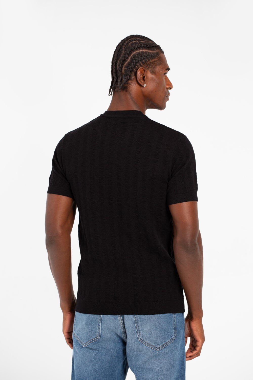 Men's Basic Slim Fit Breathable Half Sleeve Crew Neck T-Shirt