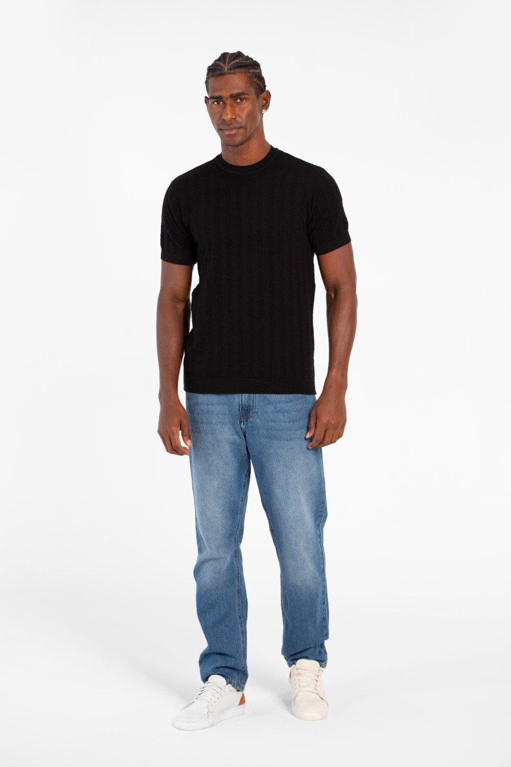 Men's Basic Slim Fit Breathable Half Sleeve Crew Neck T-Shirt