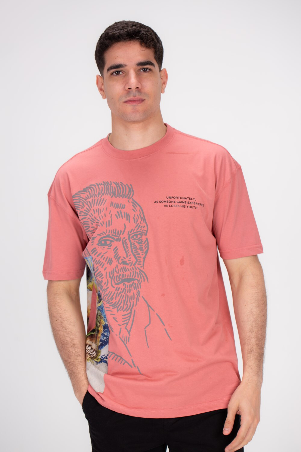 Men's Front & Side Printed Regular Fit Made Of Soft Cotton For Ultimate Comfort T-shirt