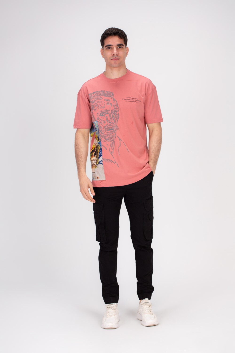 Men's Front & Side Printed Regular Fit Made Of Soft Cotton For Ultimate Comfort T-shirt