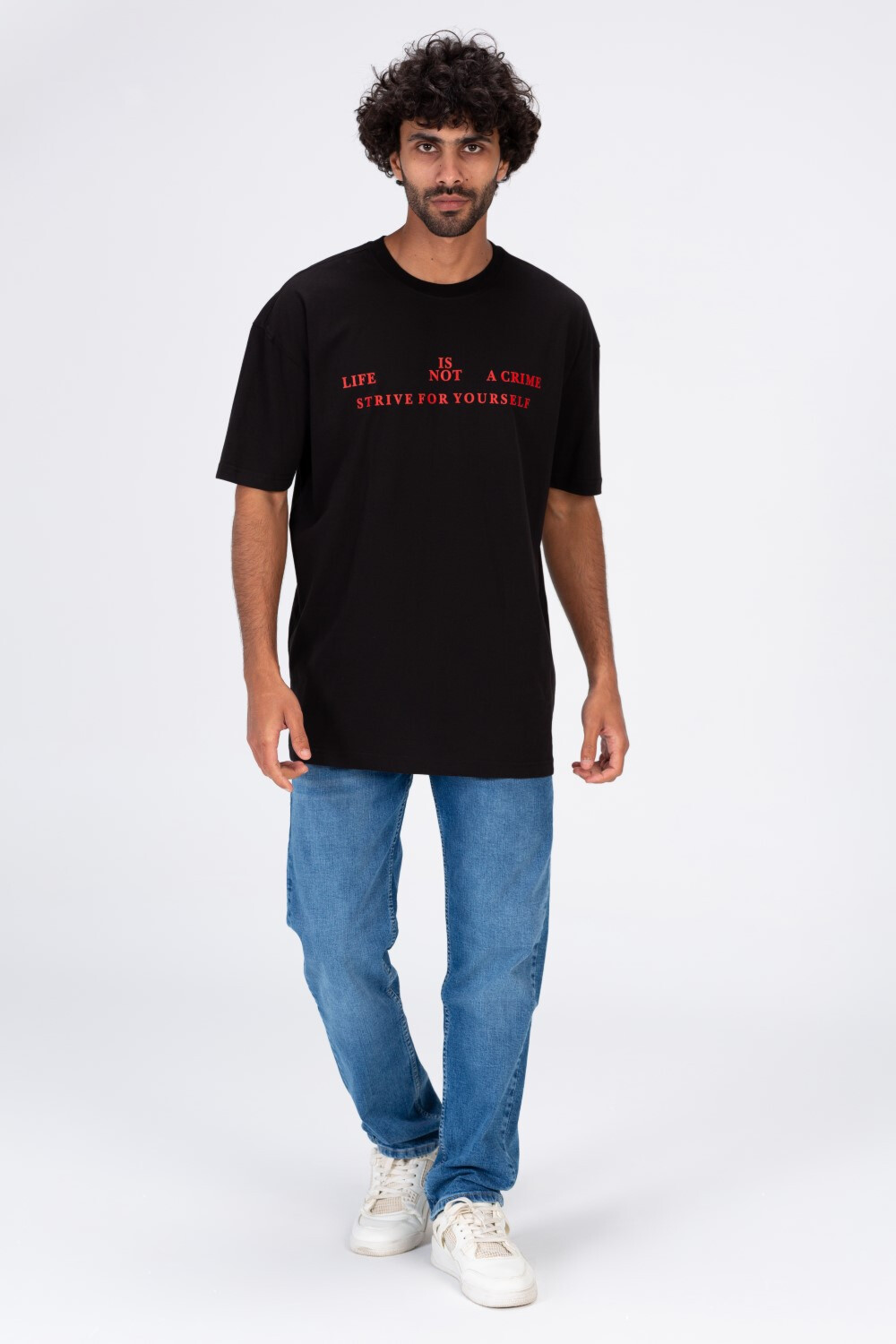 Mens Half Sleeves T-shirt Printed On The Front And Back Made Of Cotton Material