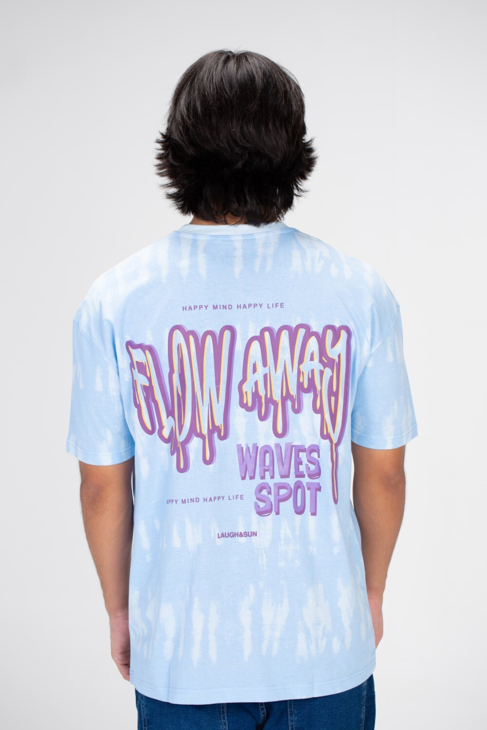 Men's Oversize Printed T-shirt With Round Neck And Short Sleeves