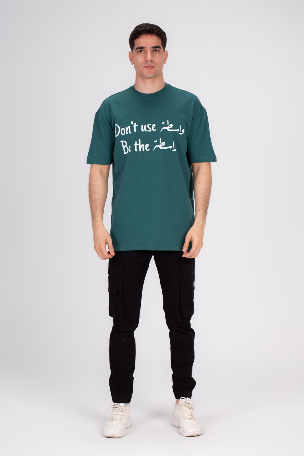 Men's Front Printed Regular Fit Cotton Over Size T-shirt Crafted For Comfort & Style