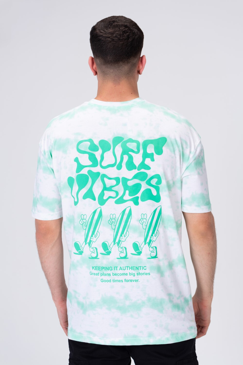 Mens Printed T-shirt With Round Neck