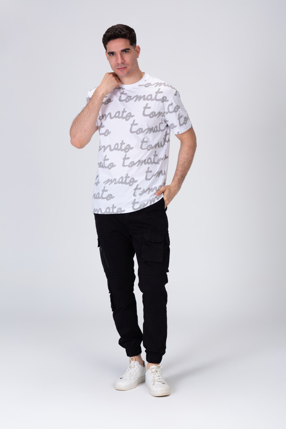 Mens Tomato Printed T-shirt With Comfortable Material