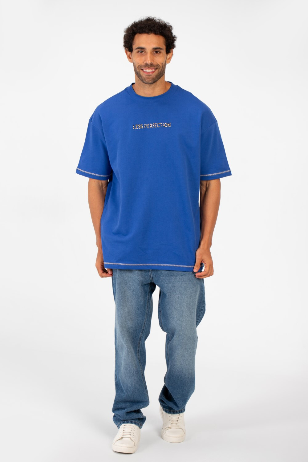 Men's Summer Regular Fit Round Neck Short Sleeves Front Text Print T-shirt