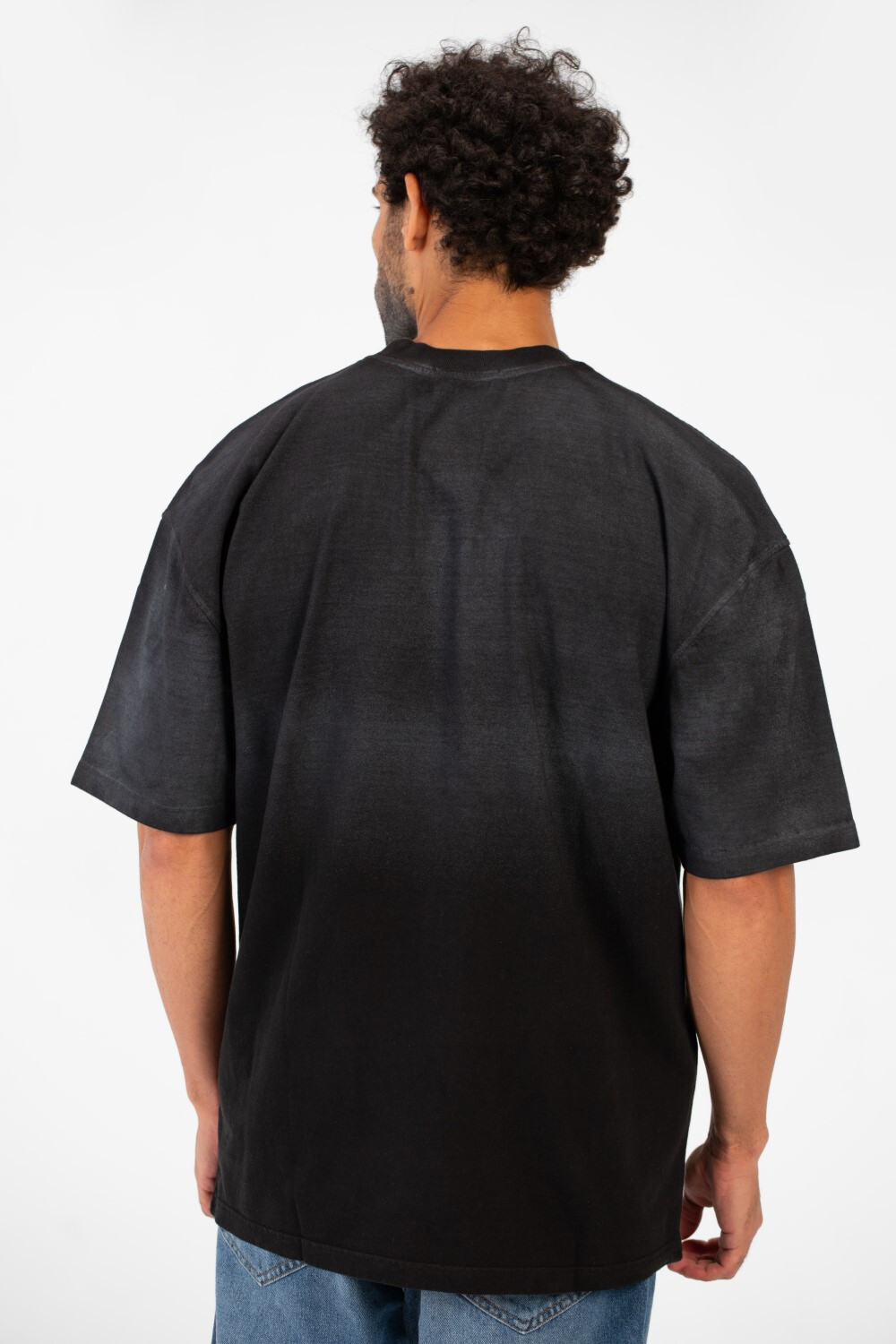 Men's Tomato Oversized Pikachu Print Short Sleeve Crew Neck T-Shirt