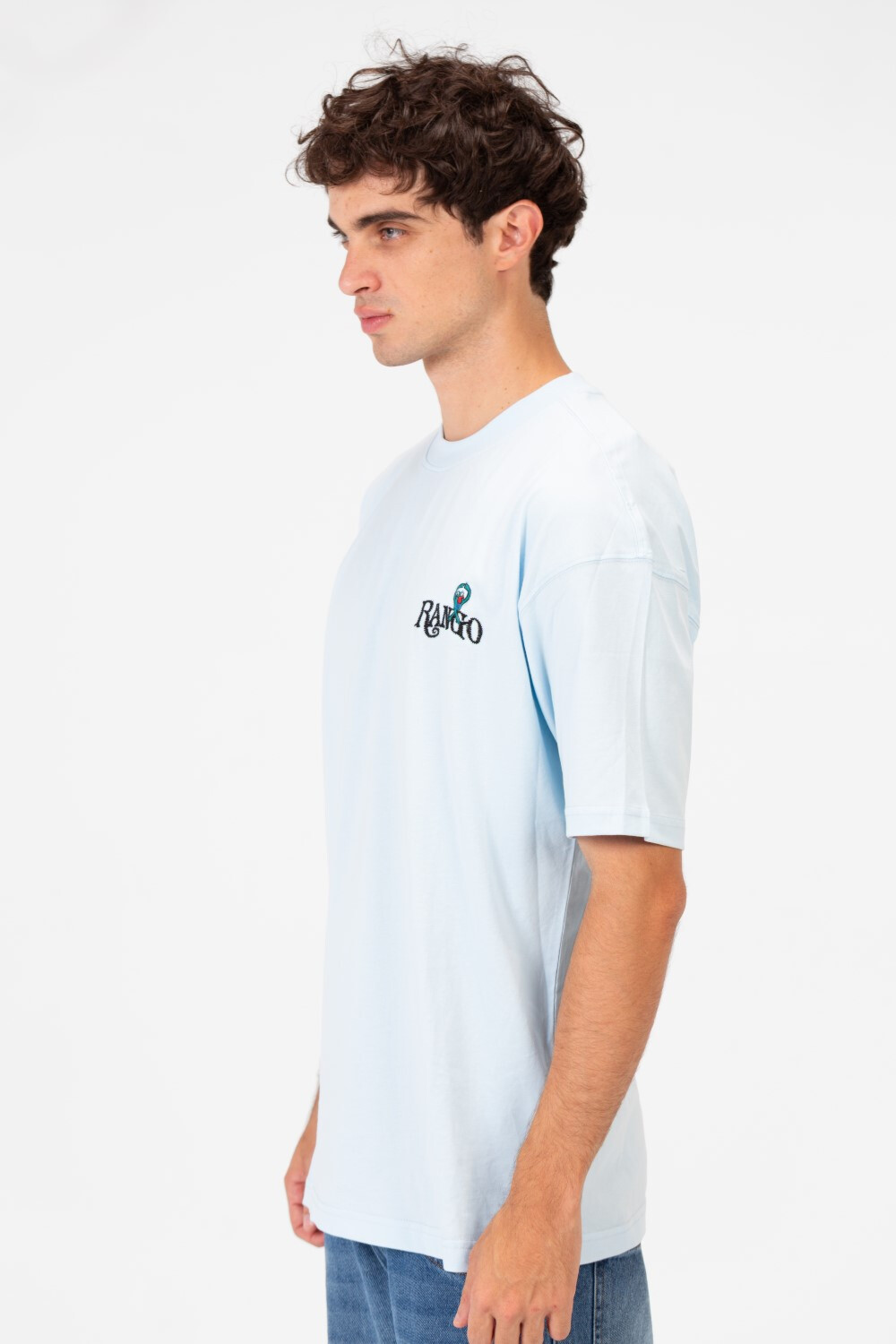 Men's Tomato Regular Fit T-Shirt With Modern Print And Round Neck