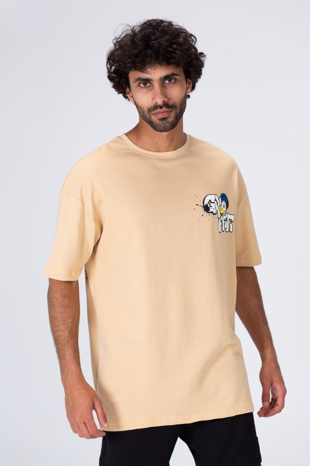 Mens Comfortable Fit Printed Half Sleeve T-shirt