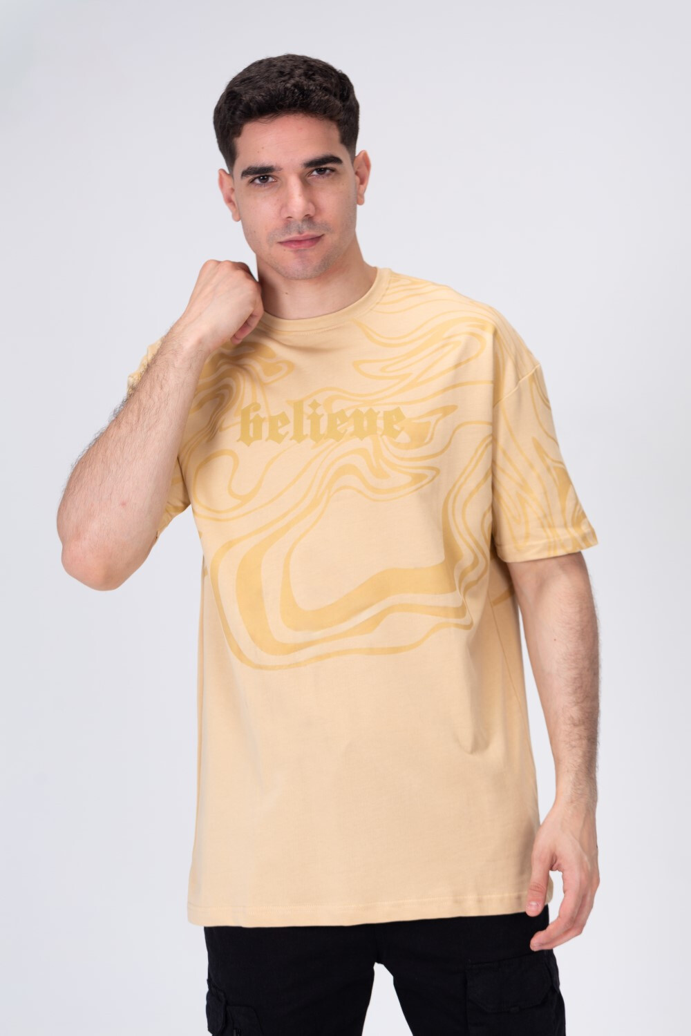 Mens Regular Fit Cotton Round Neck T-shirt