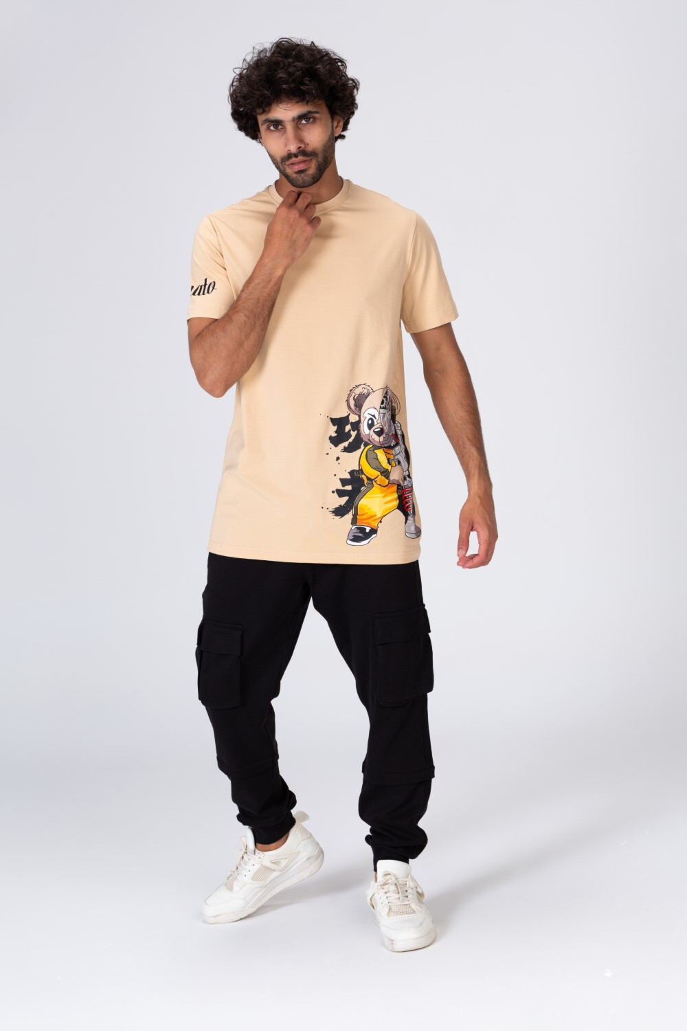 Mens Regular Fit Round Neck Printed T-shirt