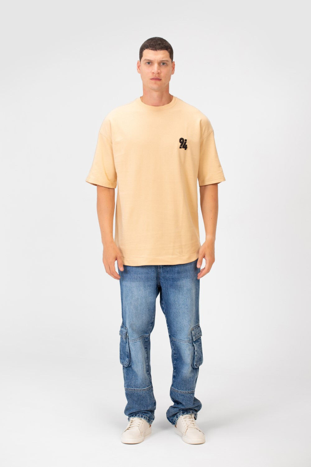 Men's Summer Melton Oversize Printed Half Sleeve Round Neck T-Shirt Comfortable Material