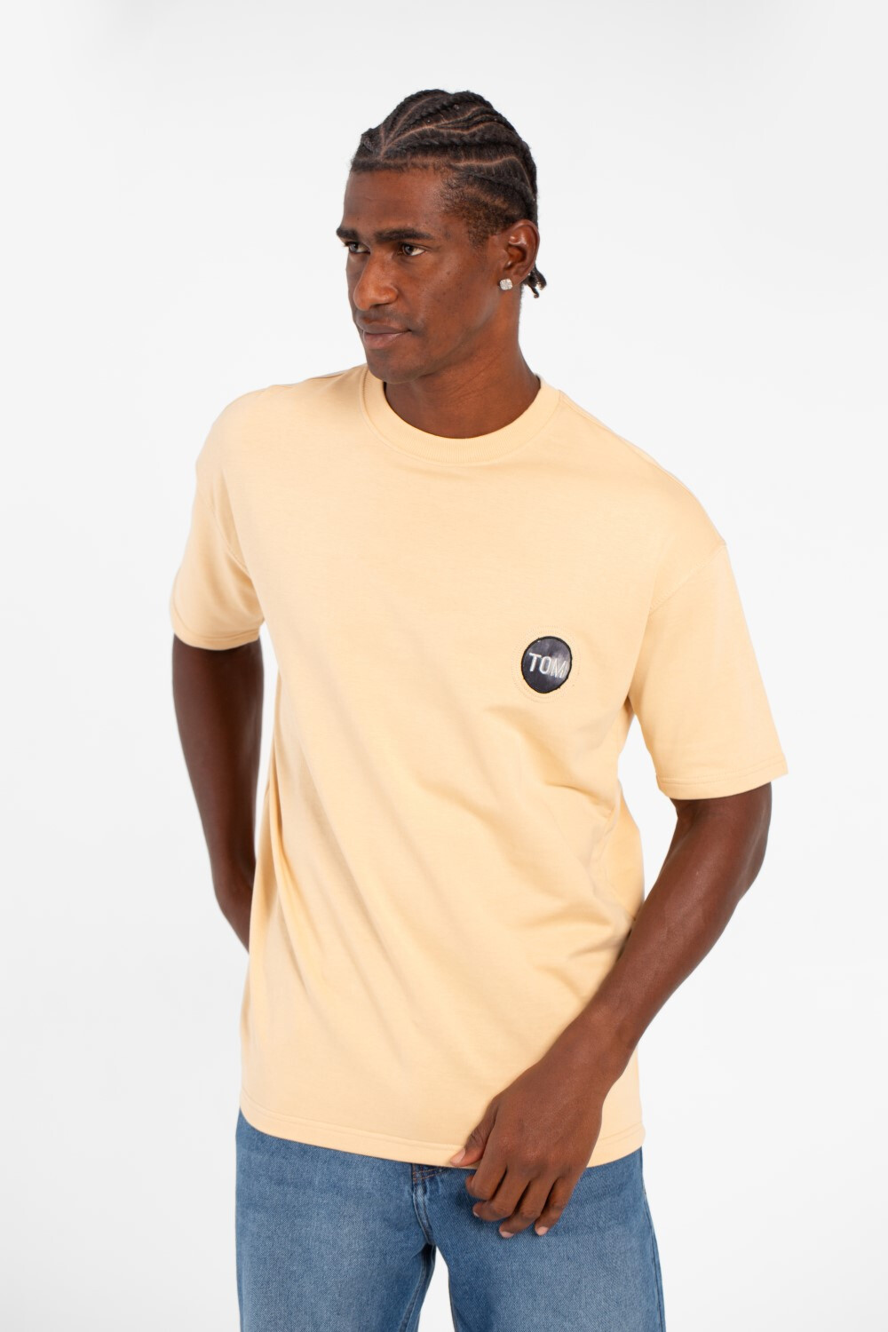 Men's Summer Melton Regular Fit Short Sleeves Text Print T-Shirt