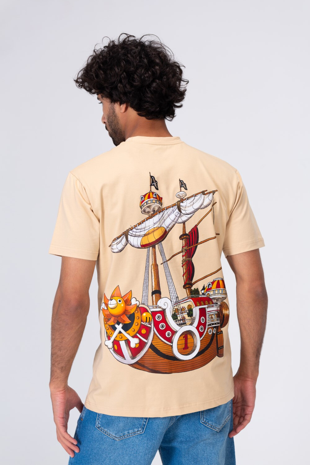 Mens Printed On The Front And Back Soft Cotton T-shirt