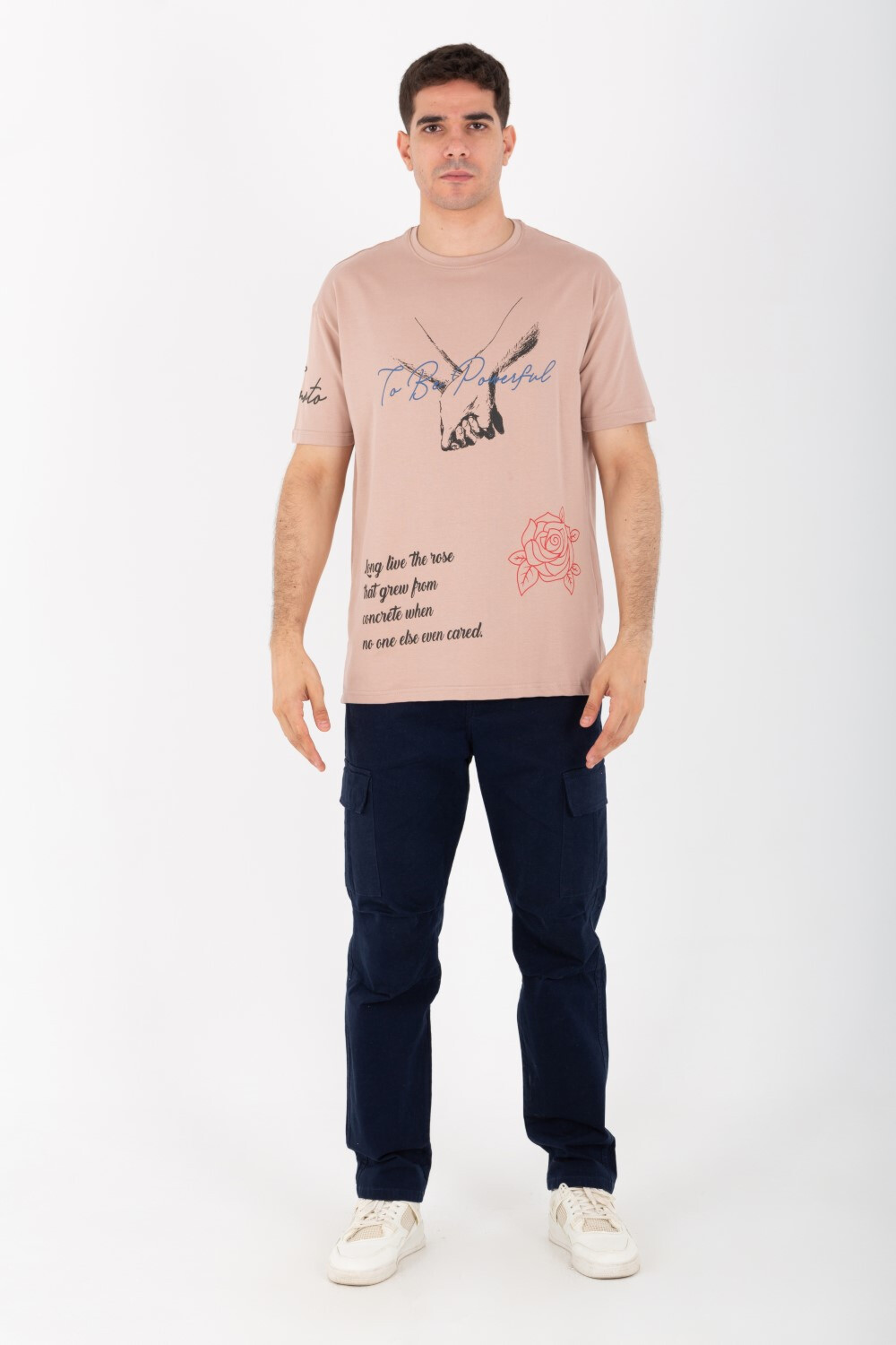 Mens Oversize Half Sleeve T-shirt Made Of High Quality Summer Melton Material