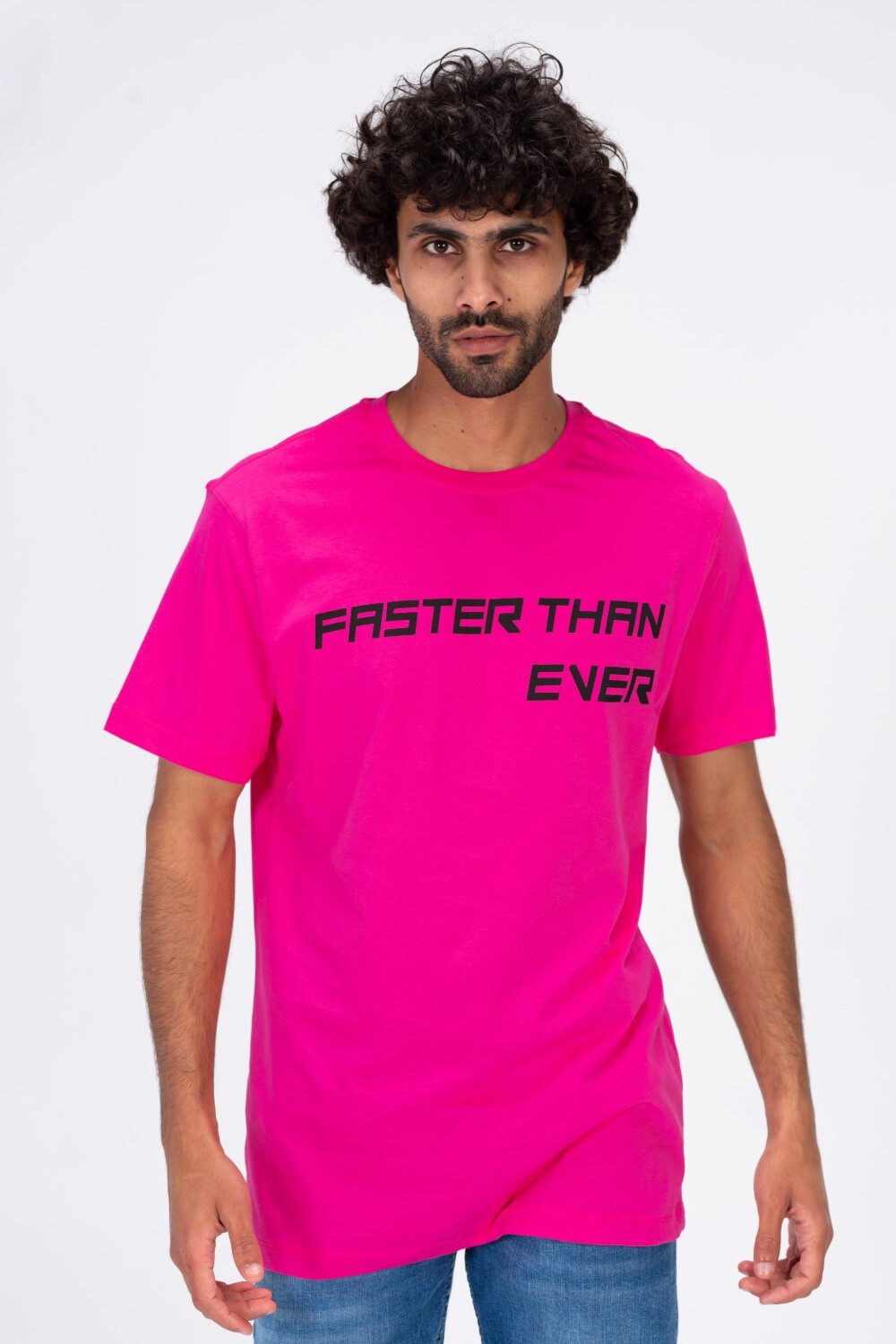 Mens T-shirt With Front Print And Trendy Summer Colors