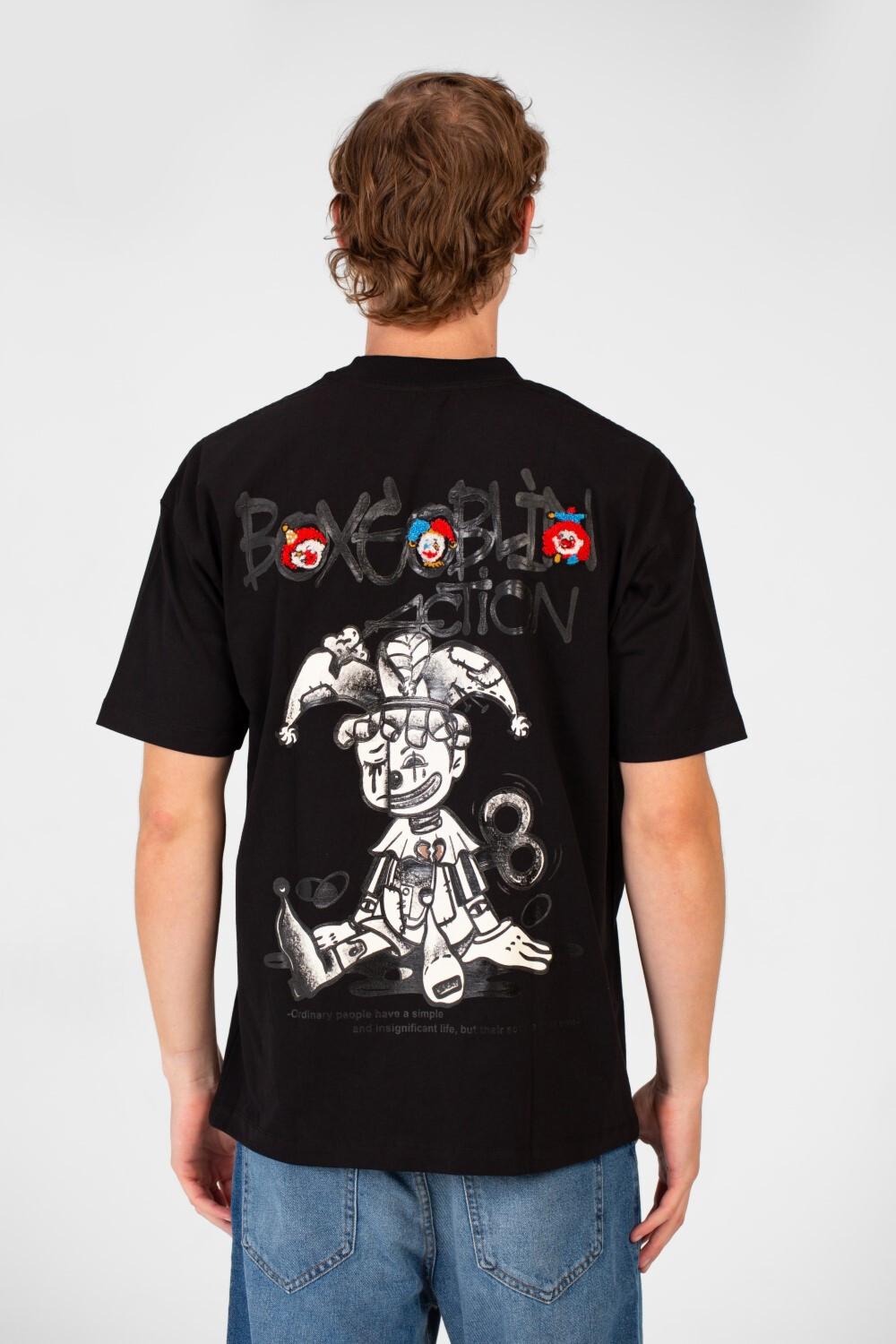 Men's Crew Neck Graphic Print Regular Fit Half Sleeve T-Shirt