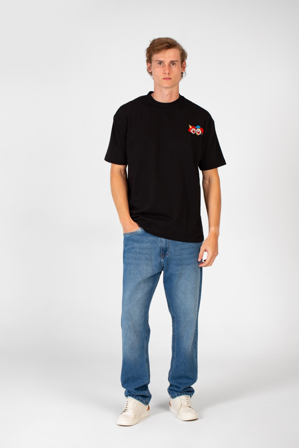 Men's Crew Neck Graphic Print Regular Fit Half Sleeve T-Shirt