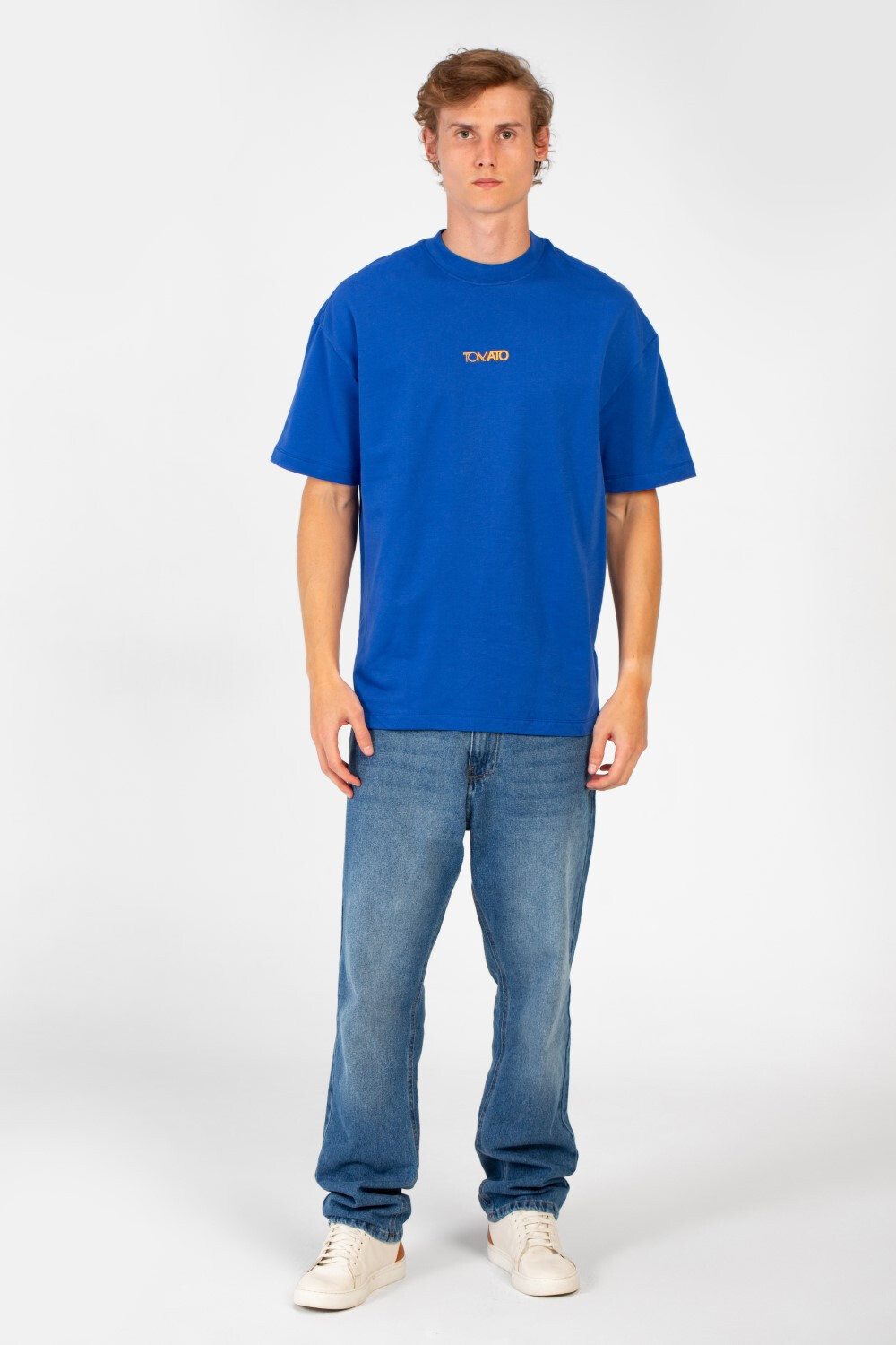 Men's Tomato Oversized Crew Neck Short Sleeve High Quality T-Shirt