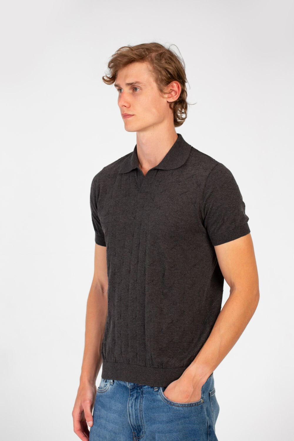 Men's Classic Half Sleeve Slim Fit Cotton Polo T-Shirt