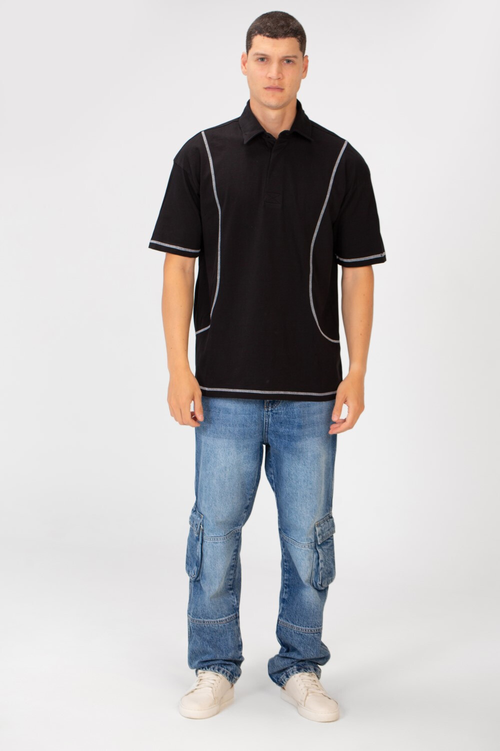 Men's Polo Collar Regular Fit Half Sleeve T-Shirt with Unique Modern Cut
