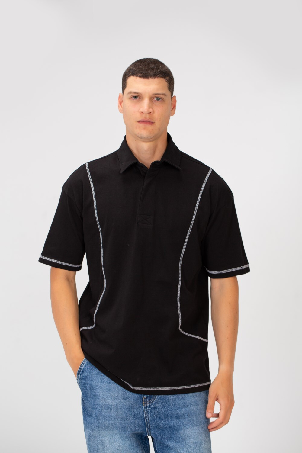 Men's Polo Collar Regular Fit Half Sleeve T-Shirt with Unique Modern Cut