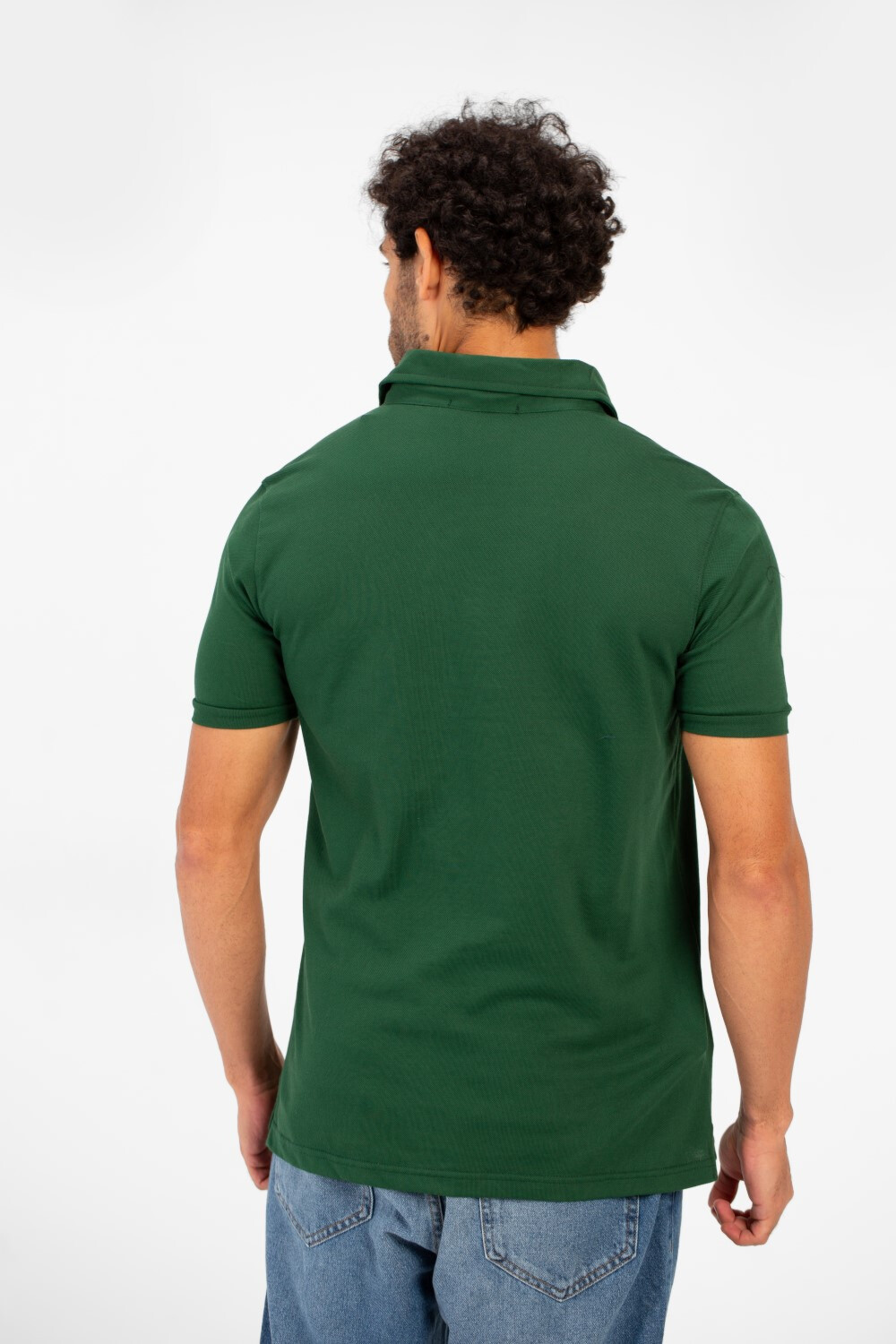 Men's Tomato Slim Fit Pika Polo T-Shirt With Short Sleeves