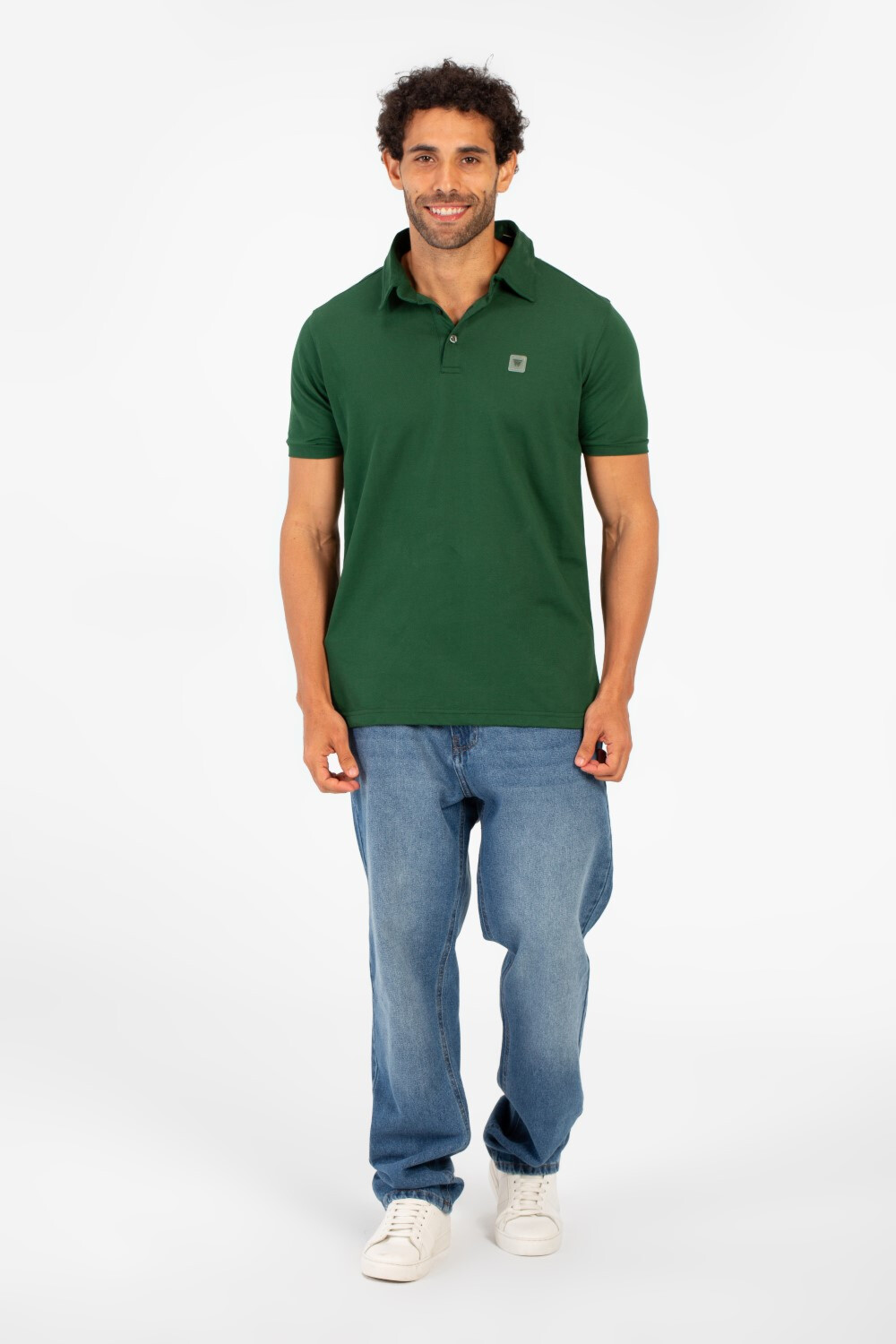 Men's Tomato Slim Fit Pika Polo T-Shirt With Short Sleeves