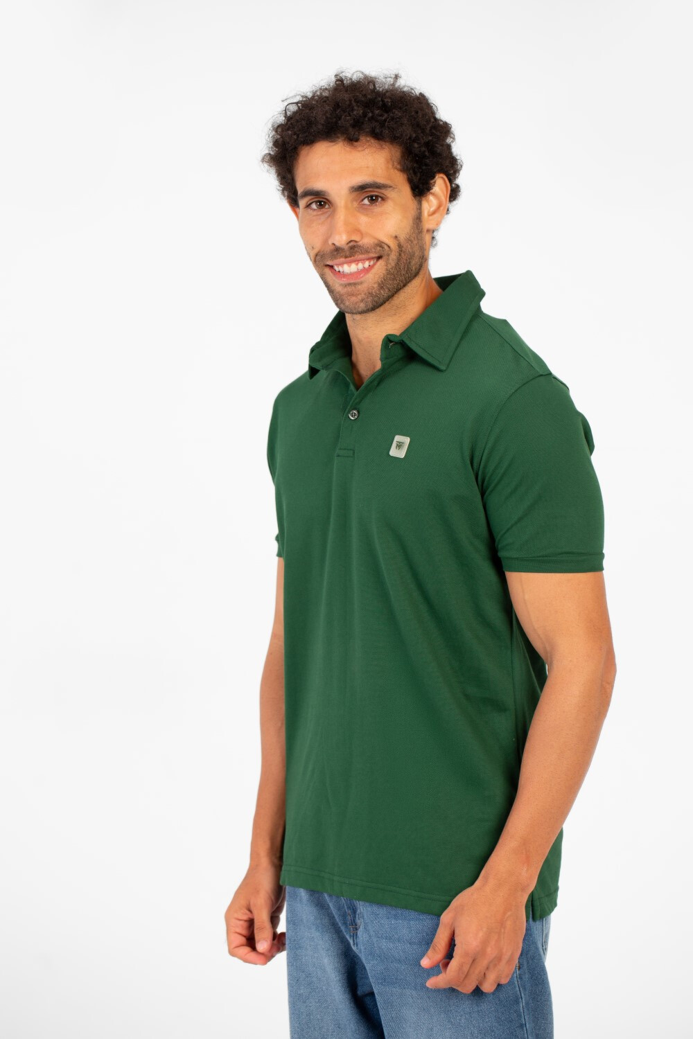 Men's Tomato Slim Fit Pika Polo T-Shirt With Short Sleeves